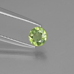 0,42 ctw natürlicher grüner Demantoid, Rundschliff, VS