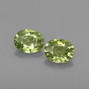  ct natürliche grüner Demantoid-Edelsteine, Oval Schliff, VS-SI