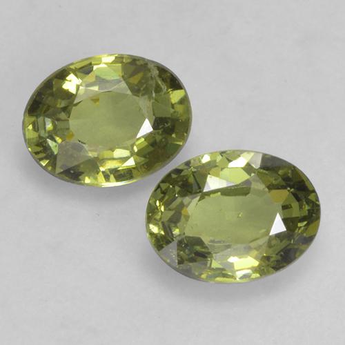 0,74 ct natürliche grüner Demantoid-Edelsteine, Oval Schliff, VS-SI