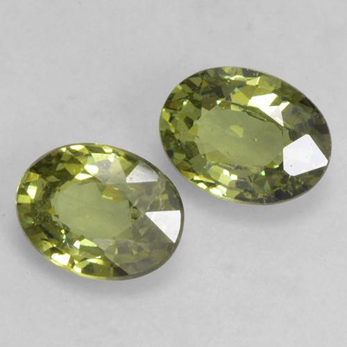 0,74 ct natürliche grüner Demantoid-Edelsteine, Oval Schliff, VS-SI