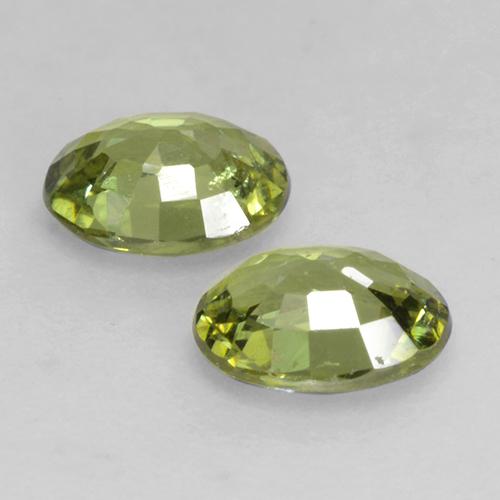 0,74 ct natürliche grüner Demantoid-Edelsteine, Oval Schliff, VS-SI