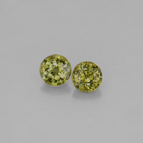  ct natürliche grüner Demantoid-Edelsteine, Rundschliff, VS-SI