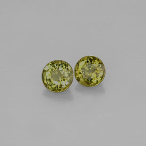  ct natürliche grüner Demantoid-Edelsteine, Rundschliff, VS-SI