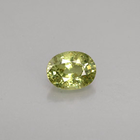 0,44 ctw natürlicher grüner Demantoid, Oval Schliff, VS-SI
