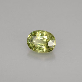 0,44 ctw natürlicher grüner Demantoid, Oval Schliff, VS-SI