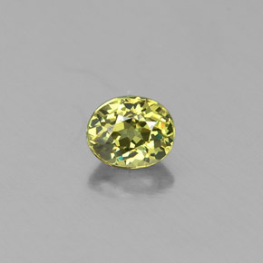 0,28 ctw natürlicher grüner Demantoid, Oval Schliff, VS