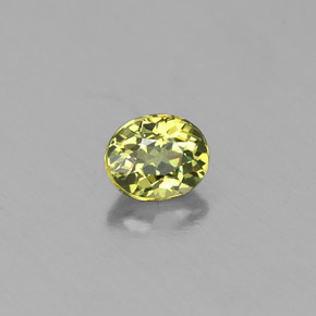 0,28 ctw natürlicher grüner Demantoid, Oval Schliff, VS