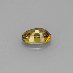 0,63 ctw natürlicher gelber Demantoid, Oval Schliff, VS