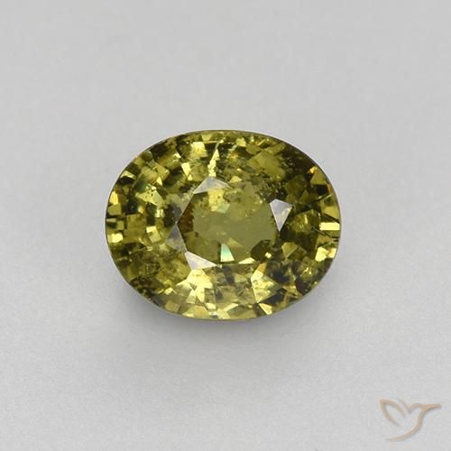 0,47 ctw natürlicher grüner Demantoid, Oval Schliff, VS-SI