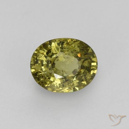0,47 ctw natürlicher grüner Demantoid, Oval Schliff, VS-SI