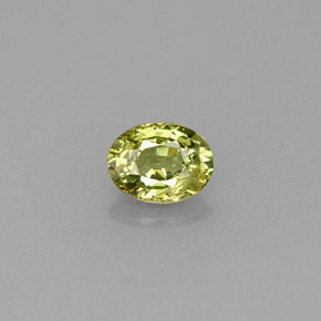 0,42 ctw natürlicher grüner Demantoid, Oval Schliff, VS-SI
