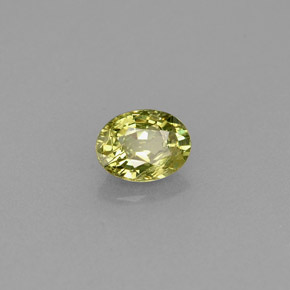 0,42 ctw natürlicher grüner Demantoid, Oval Schliff, VS-SI