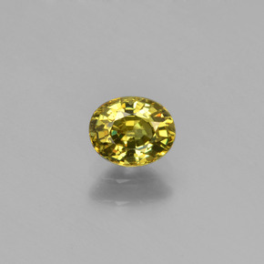 0,58 ctw natürlicher grüner Demantoid, Oval Schliff, VS
