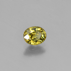 0,58 ctw natürlicher grüner Demantoid, Oval Schliff, VS
