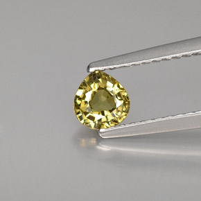 0,42 ctw natürlicher gelber Demantoid, Birnenform, VS