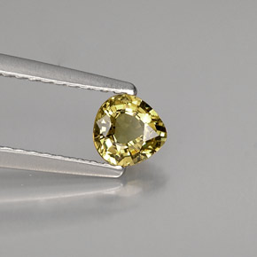 0,42 ctw natürlicher gelber Demantoid, Birnenform, VS
