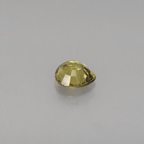 0,42 ctw natürlicher gelber Demantoid, Birnenform, VS