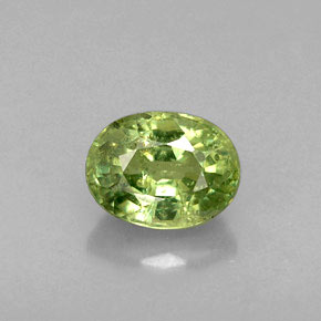 0,79 ctw natürlicher grüner Demantoid, Oval Schliff, VS-SI