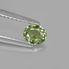 0,29 ctw natürlicher grüner Demantoid, Oval Schliff, VVS-VS