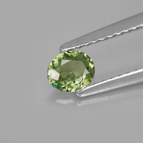 0,29 ctw natürlicher grüner Demantoid, Oval Schliff, VVS-VS