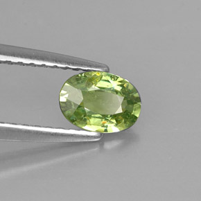 0,54 ctw natürlicher grüner Demantoid, Oval Schliff, VS-SI