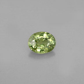 0,66 ctw natürlicher grüner Demantoid, Oval Schliff, VS-SI