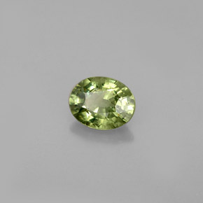 0,66 ctw natürlicher grüner Demantoid, Oval Schliff, VS-SI