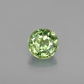 0,45 ctw natürlicher grüner Demantoid, Rundschliff, VS-SI