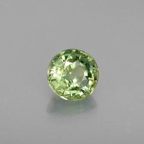0,45 ctw natürlicher grüner Demantoid, Rundschliff, VS-SI