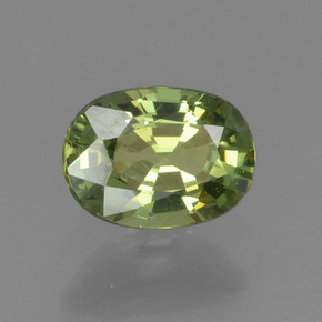 0,54 ctw natürlicher grüner Demantoid, Oval Schliff, VS