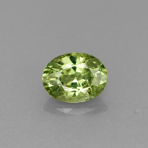 0,54 ctw natürlicher grüner Demantoid, Oval Schliff, VS-SI