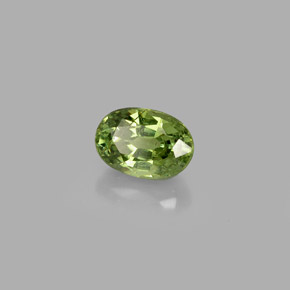 0,72 ctw natürlicher grüner Demantoid, Oval Schliff, VS
