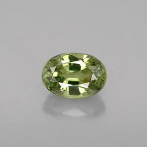 0,77 ctw natürlicher grüner Demantoid, Oval Schliff, VS