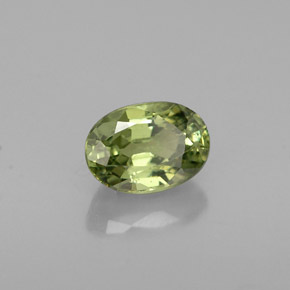 0,77 ctw natürlicher grüner Demantoid, Oval Schliff, VS