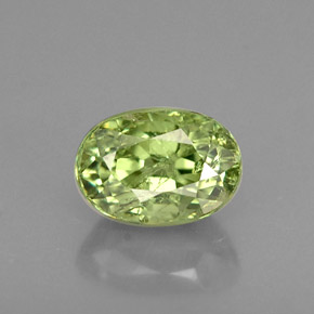 0,80 ctw natürlicher grüner Demantoid, Oval Schliff, VS-SI