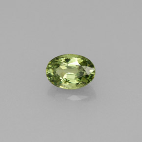 0,67 ctw natürlicher grüner Demantoid, Oval Schliff, VVS