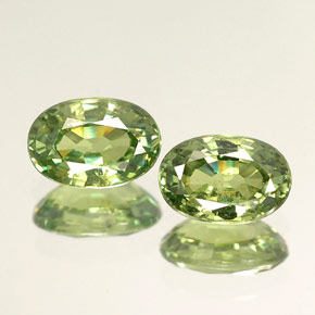  ct natürliche grüner Demantoid-Edelsteine, Oval Schliff, VVS-VS