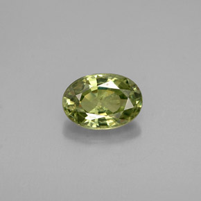 0,53 ctw natürlicher grüner Demantoid, Oval Schliff, VS