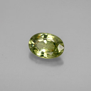0,53 ctw natürlicher grüner Demantoid, Oval Schliff, VS