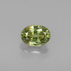 0,68 ctw natürlicher grüner Demantoid, Oval Schliff, VS