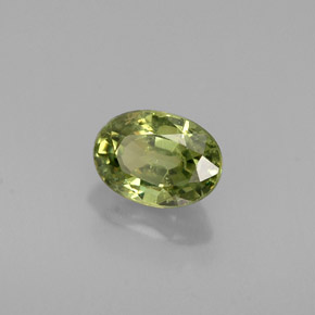 0,68 ctw natürlicher grüner Demantoid, Oval Schliff, VS