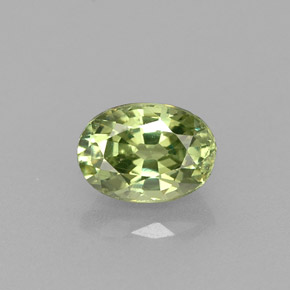 0,72 ctw natürlicher grüner Demantoid, Oval Schliff, VS
