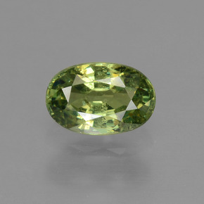 0,66 ctw natürlicher grüner Demantoid, Oval Schliff, VS