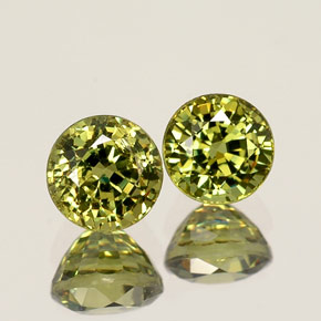  ct natürliche grüner Demantoid-Edelsteine, Rundschliff, VS