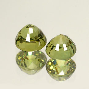  ct natürliche grüner Demantoid-Edelsteine, Rundschliff, VS
