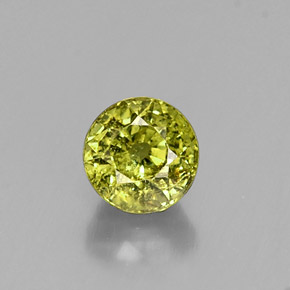 0,65 ctw natürlicher grüner Demantoid, Rundschliff, VS-SI