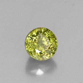 0,65 ctw natürlicher grüner Demantoid, Rundschliff, VS-SI