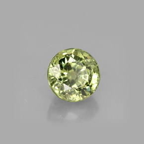 0,58 ctw natürlicher grüner Demantoid, Rundschliff, VS