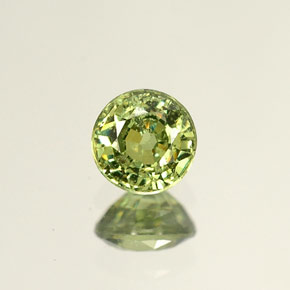 0,53 ctw natürlicher grüner Demantoid, Rundschliff, VS