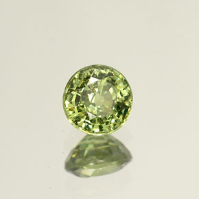 0,53 ctw natürlicher grüner Demantoid, Rundschliff, VS